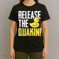 Release The Quackin! Graphic Rubber Duck T-Shirt thumb 4