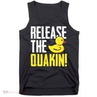 Release The Quackin! Graphic Rubber Duck Tank Top thumb 0