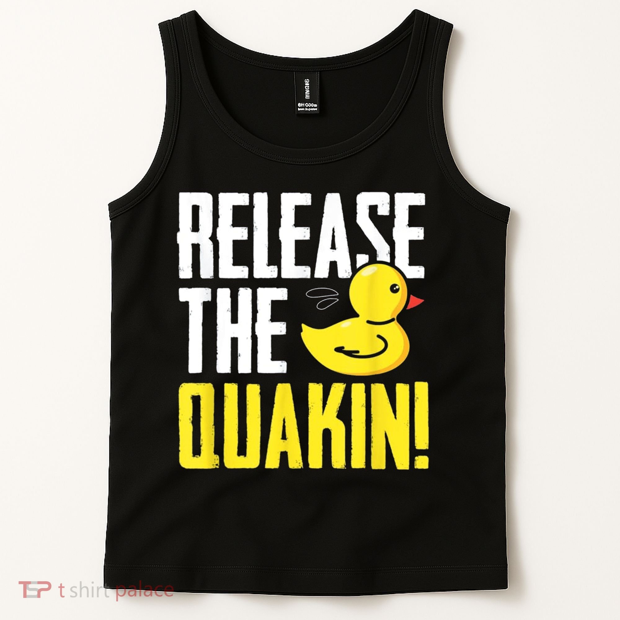 Release The Quackin! Graphic Rubber Duck Tank Top
