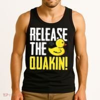 Release The Quackin! Graphic Rubber Duck Tank Top thumb 3