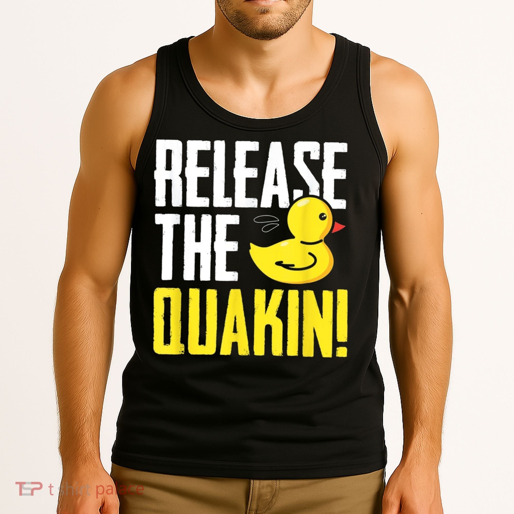 Release The Quackin! Graphic Rubber Duck Tank Top