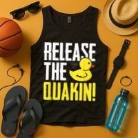 Release The Quackin! Graphic Rubber Duck Tank Top thumb 4