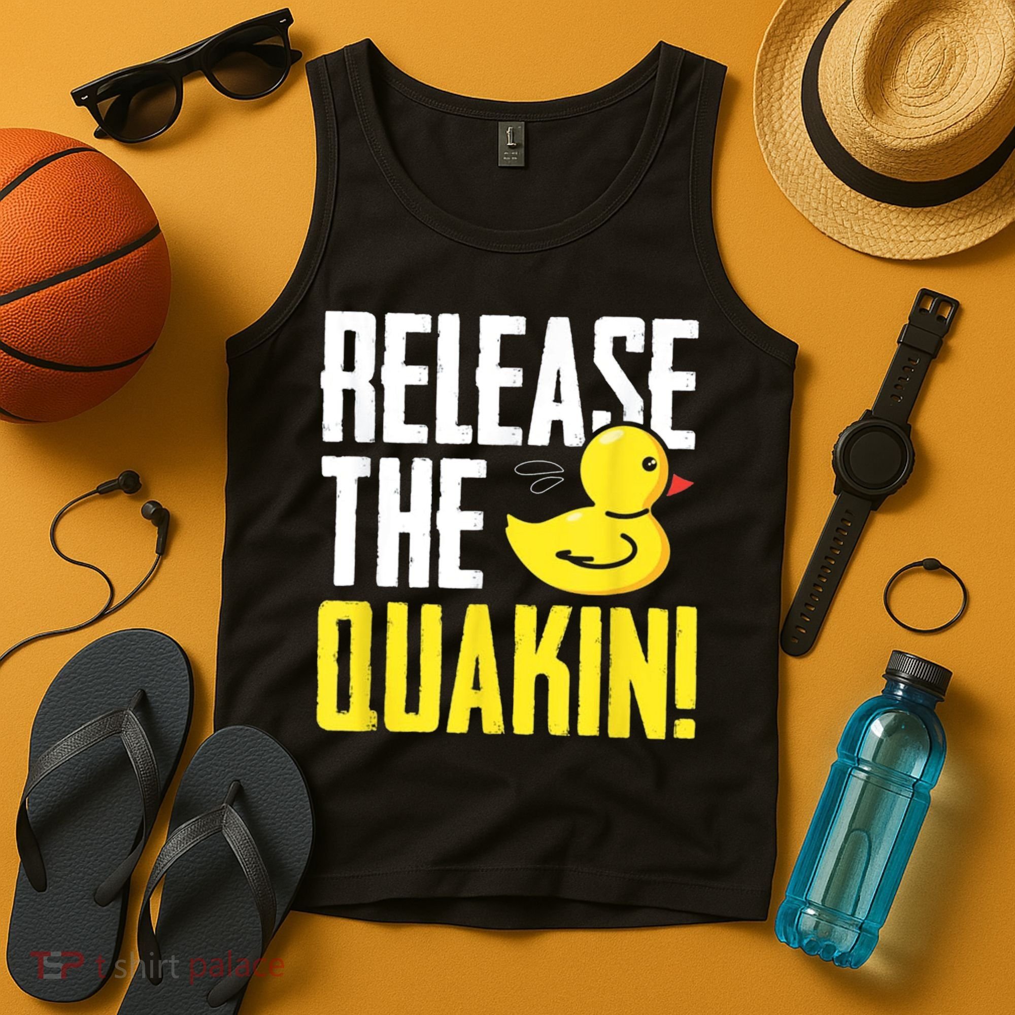 Release The Quackin! Graphic Rubber Duck Tank Top