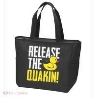 Release The Quackin! Graphic Rubber Duck Tote Bag thumb 3