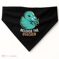 Release the Quacken a Funny Kraken Duck USA-Made Doggie Bandana thumb 0