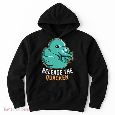 Release the Quacken a Funny Kraken Duck Hoodie