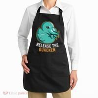 Release the Quacken a Funny Kraken Duck Apron thumb 2