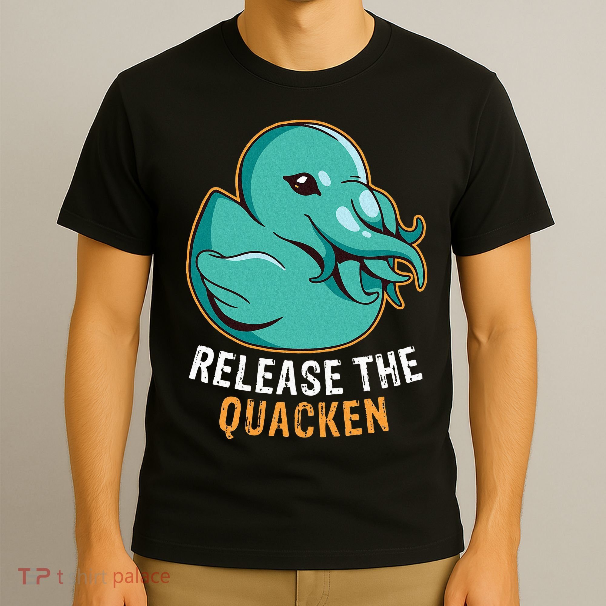 Release the Quacken a Funny Kraken Duck T-Shirt