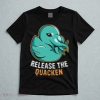 Release the Quacken a Funny Kraken Duck T-Shirt thumb 5