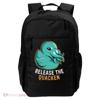 Release the Quacken a Funny Kraken Duck Backpack