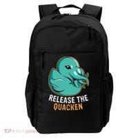 Release the Quacken a Funny Kraken Duck Backpack thumb 0