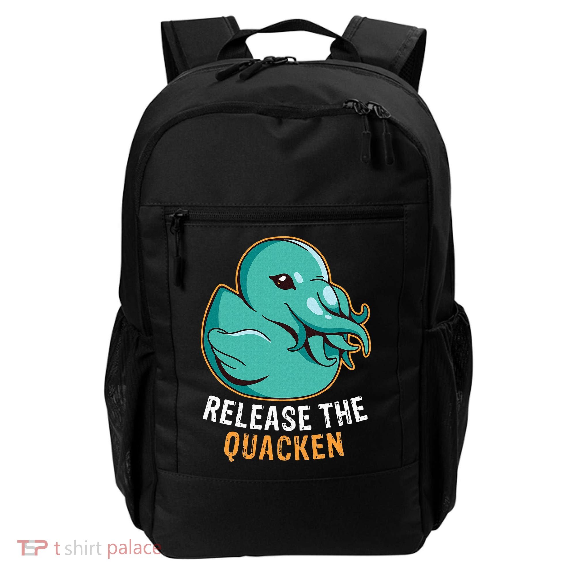 Release the Quacken a Funny Kraken Duck Backpack
