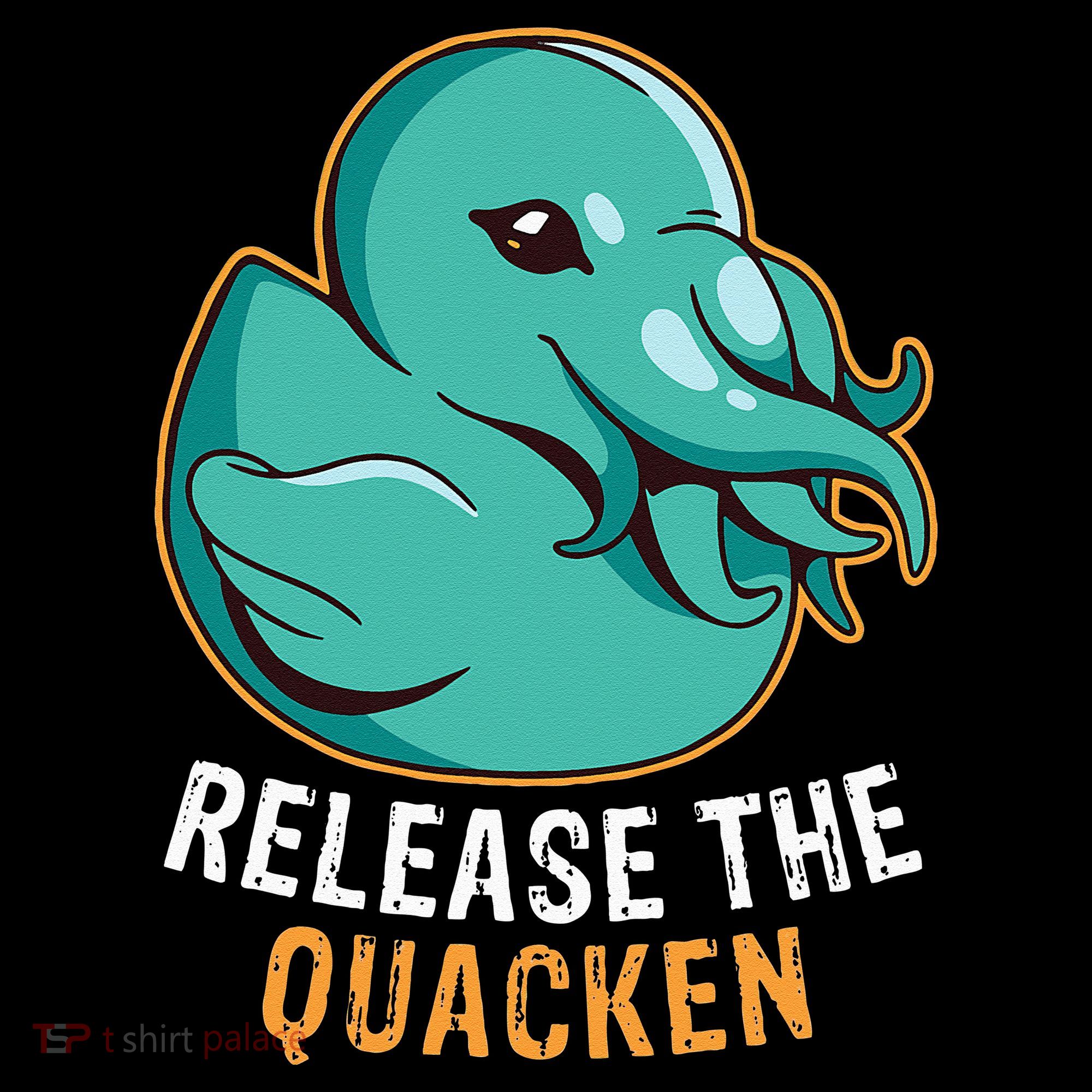 Release the Quacken a Funny Kraken Duck Women's Hoodie