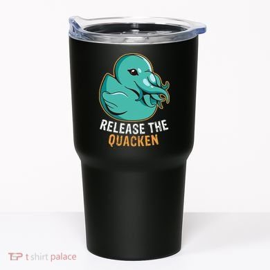 Release the Quacken a Funny Kraken Duck Tumbler