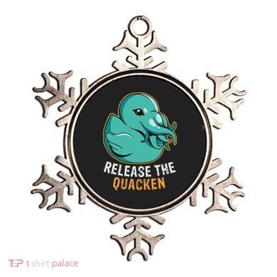 Release the Quacken a Funny Kraken Duck Ornament