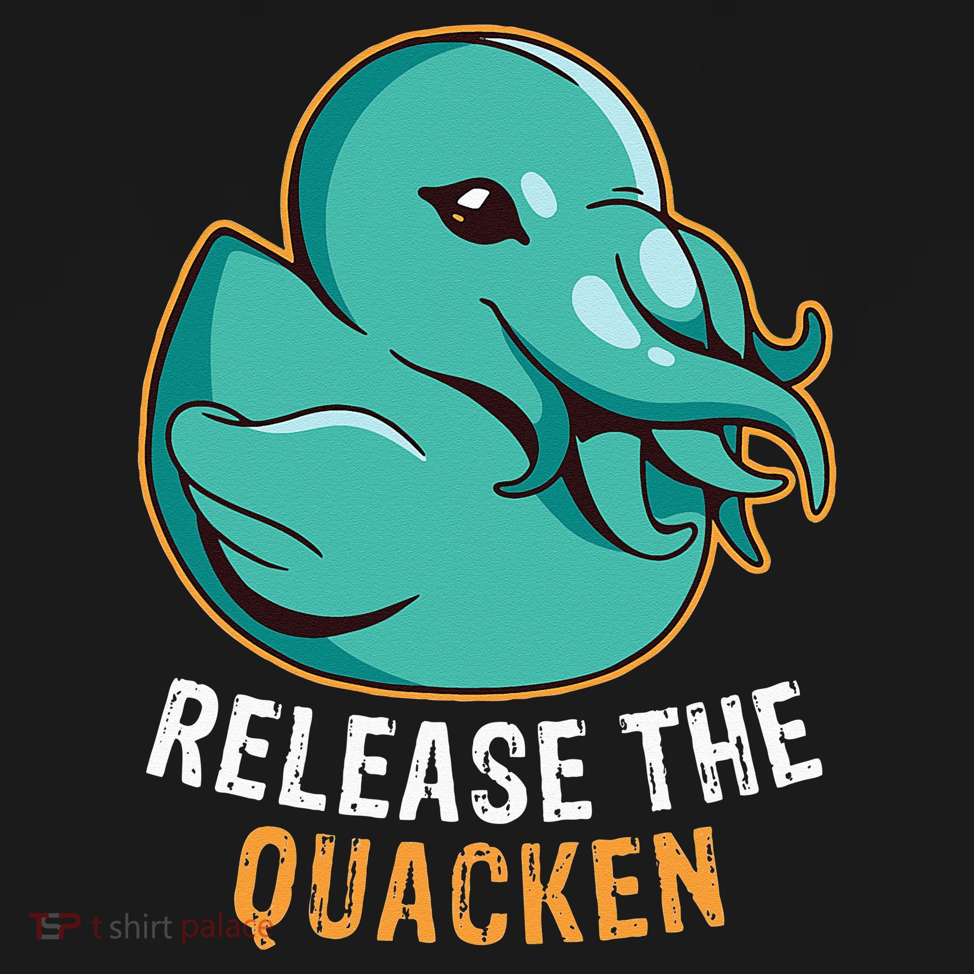 Release the Quacken a Funny Kraken Duck Ornament