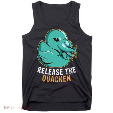 Release the Quacken a Funny Kraken Duck Tank Top