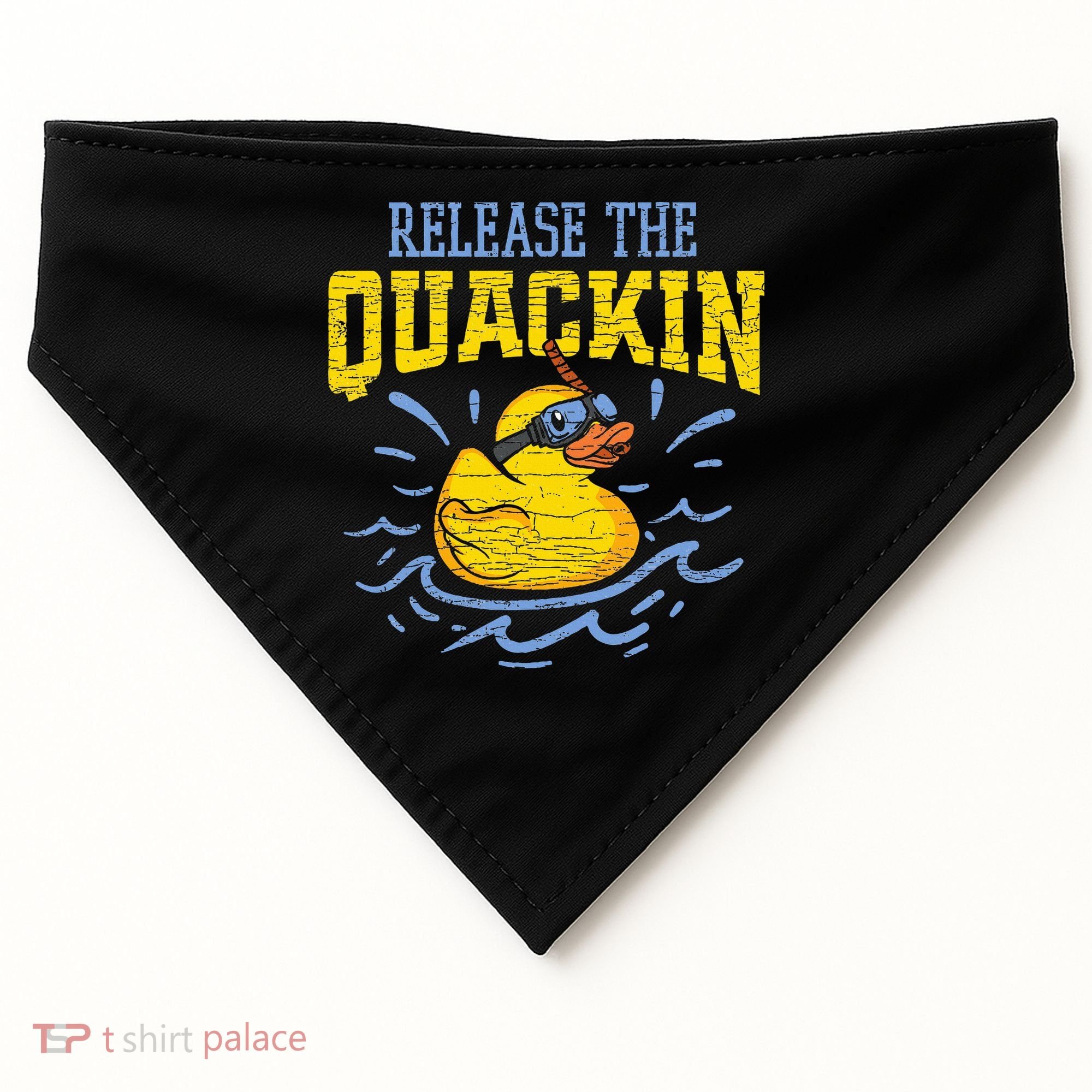 Release The Quackin Rubber Duck USA-Made Doggie Bandana