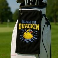 Release The Quackin Rubber Duck Golf Towel thumb 2
