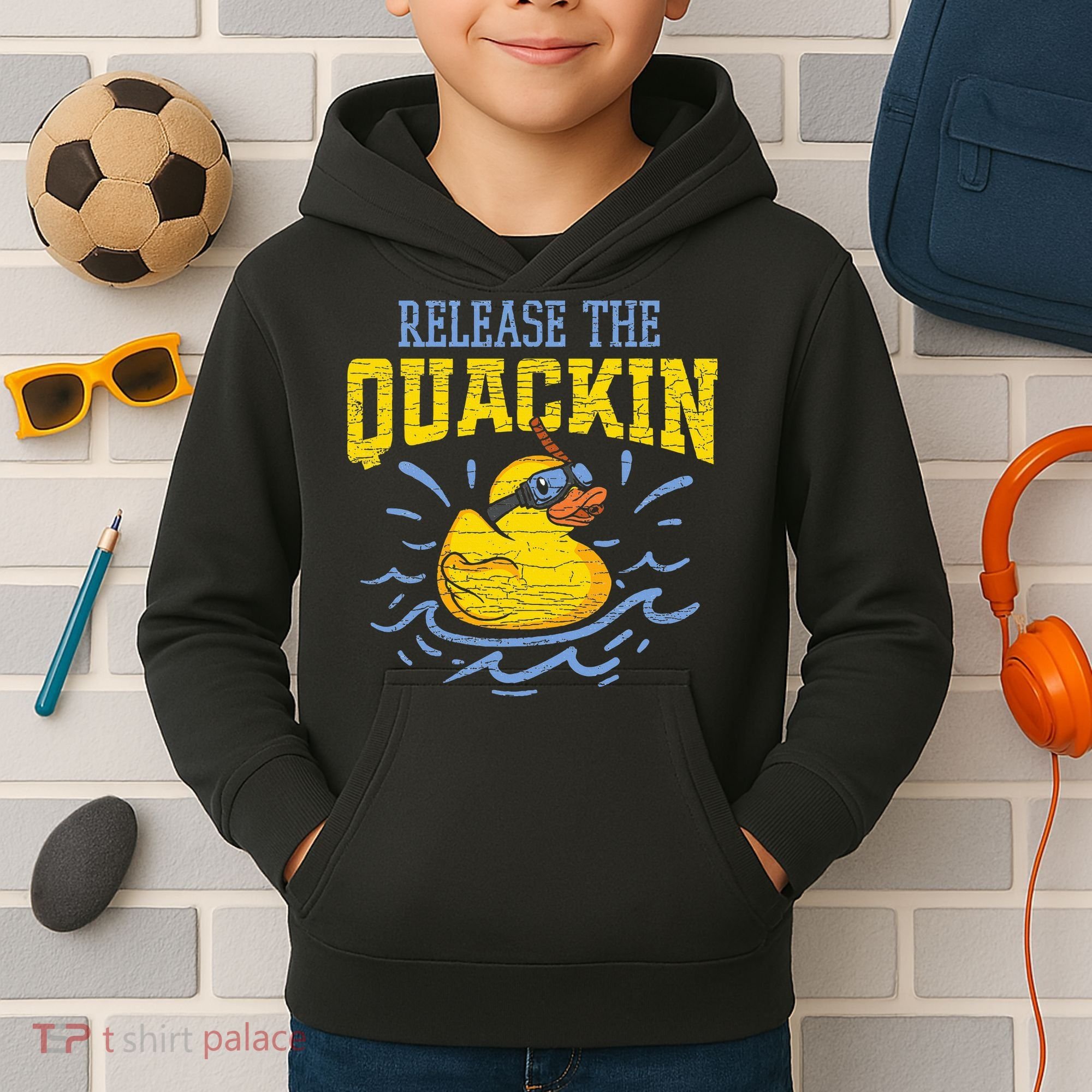Release The Quackin Rubber Duck Kids Hoodie
