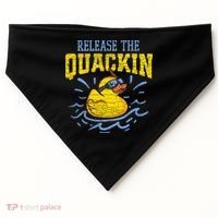 Release The Quackin Rubber Duck USA-Made Doggie Bandana thumb 0