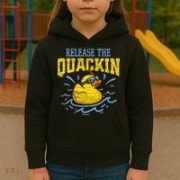 Release The Quackin Rubber Duck Kids Hoodie thumb 3