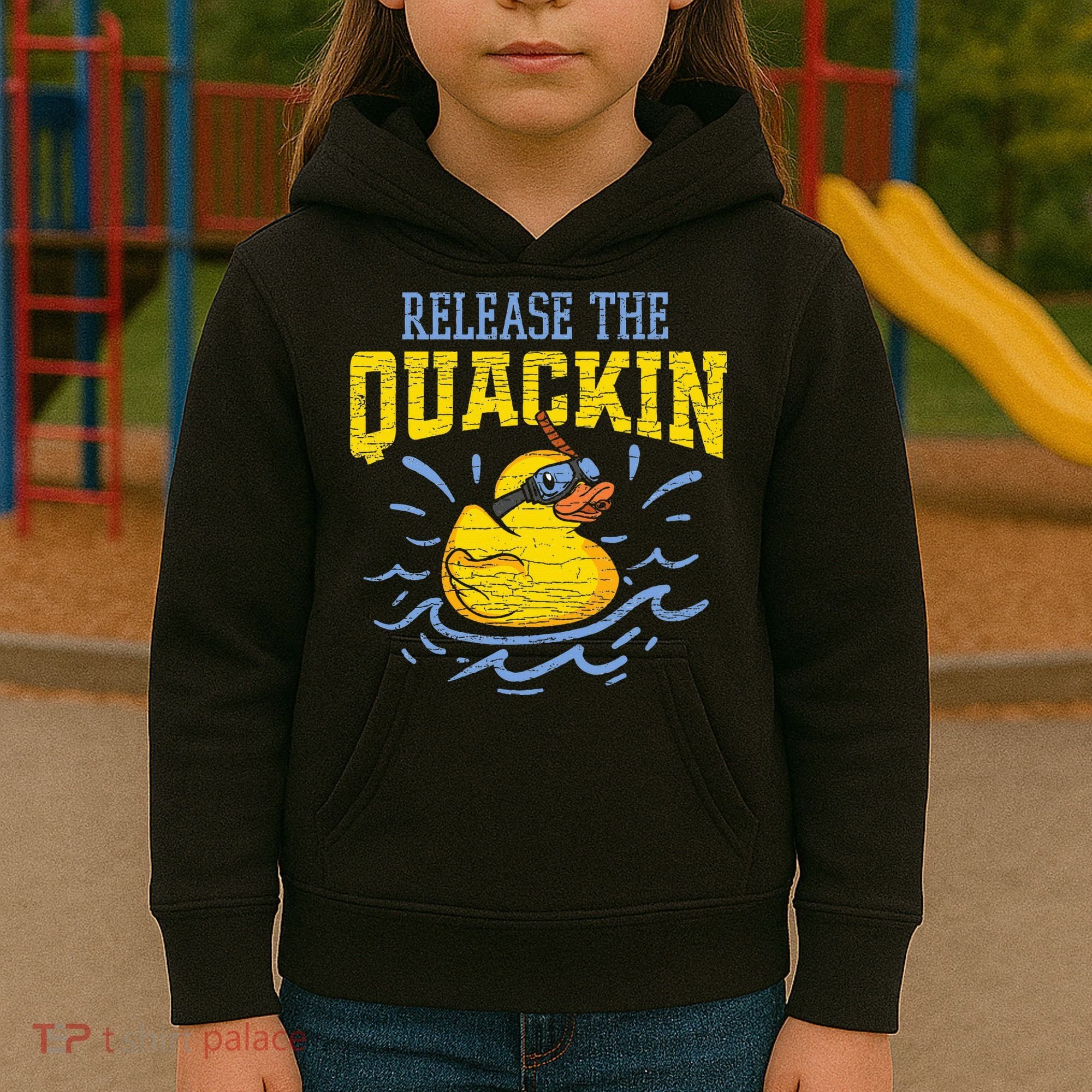 Release The Quackin Rubber Duck Kids Hoodie