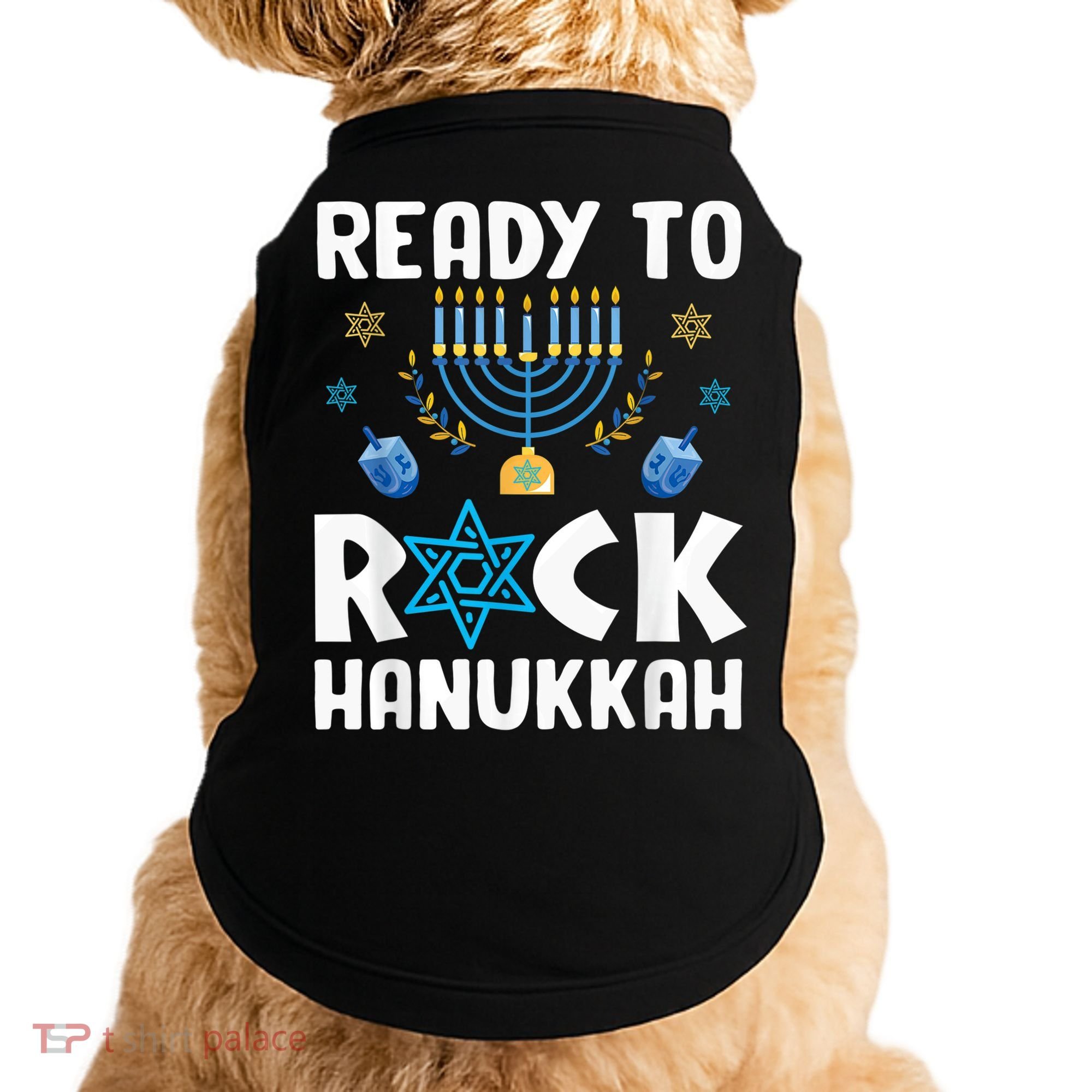 Ready To Rock Hanukkah Pajamas Chanukah Doggie Tank