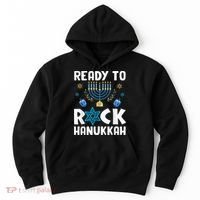 Ready To Rock Hanukkah Pajamas Chanukah Hoodie thumb 0