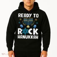 Ready To Rock Hanukkah Pajamas Chanukah Hoodie thumb 2