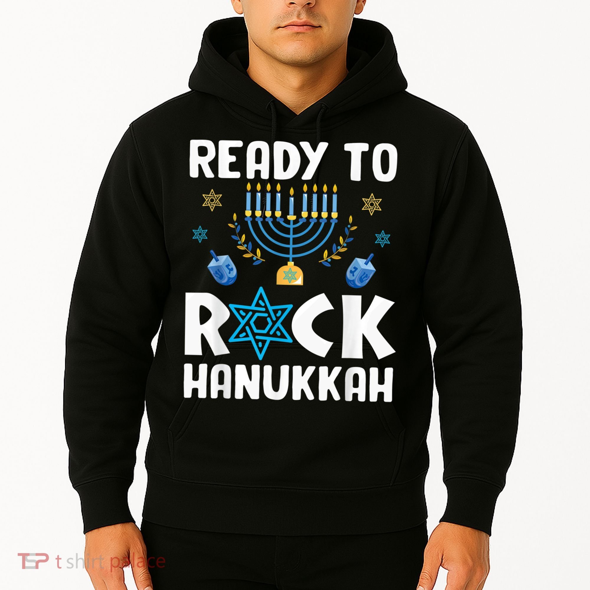 Ready To Rock Hanukkah Pajamas Chanukah Hoodie