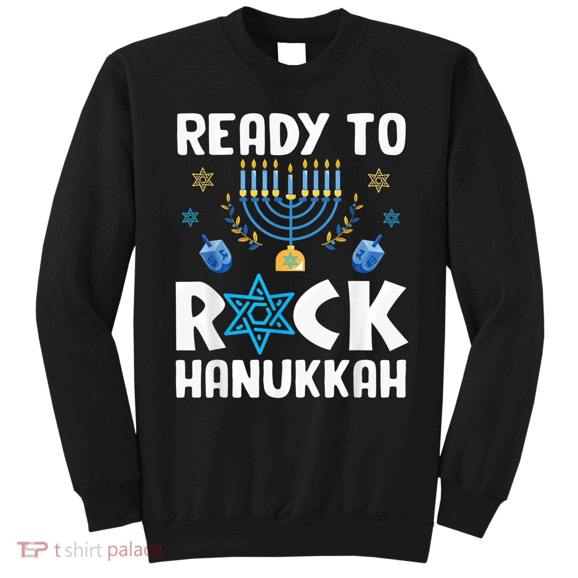 Ready To Rock Hanukkah Pajamas Chanukah Sweatshirt