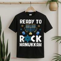 Ready To Rock Hanukkah Pajamas Chanukah T-Shirt thumb 2