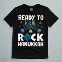 Ready To Rock Hanukkah Pajamas Chanukah T-Shirt thumb 5
