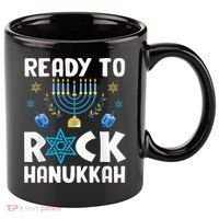 Ready To Rock Hanukkah Pajamas Chanukah 11oz C Handle Ceramic Mug thumb 0