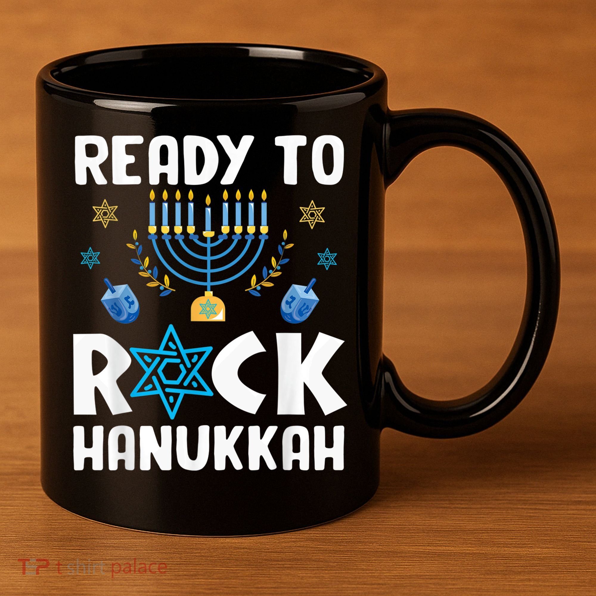 Ready To Rock Hanukkah Pajamas Chanukah 11oz C Handle Ceramic Mug