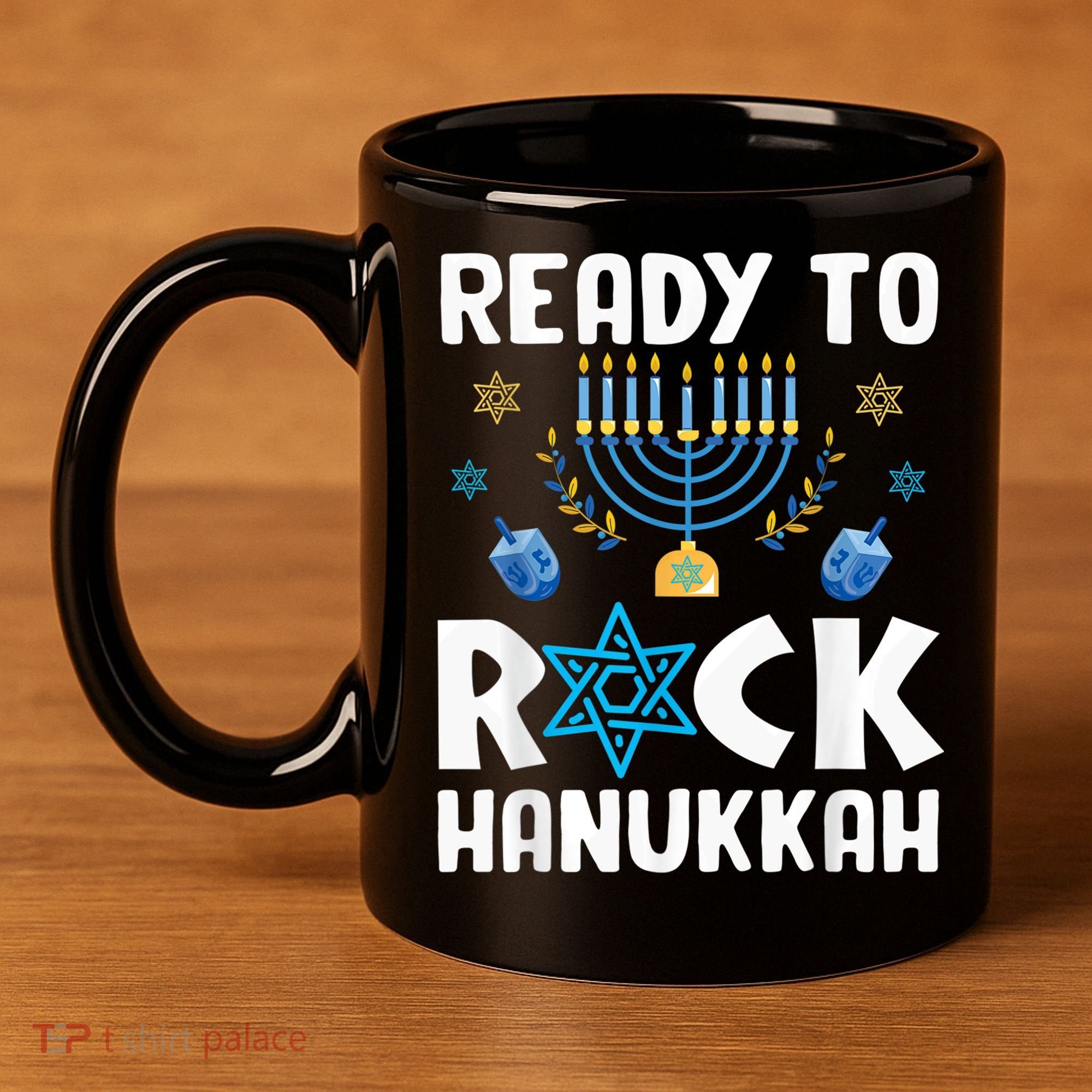 Ready To Rock Hanukkah Pajamas Chanukah 11oz C Handle Ceramic Mug