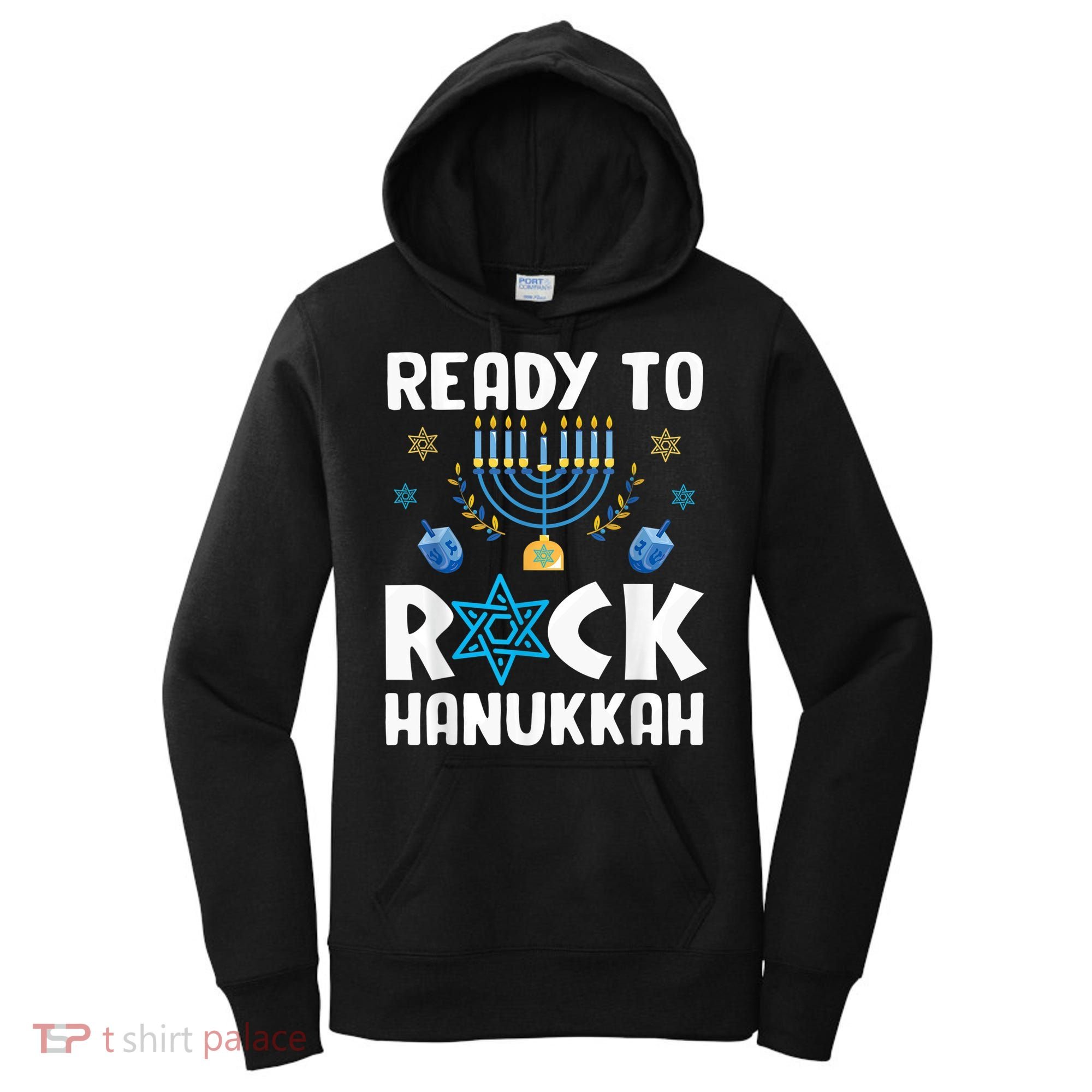 Ready To Rock Hanukkah Pajamas Chanukah Women's Hoodie