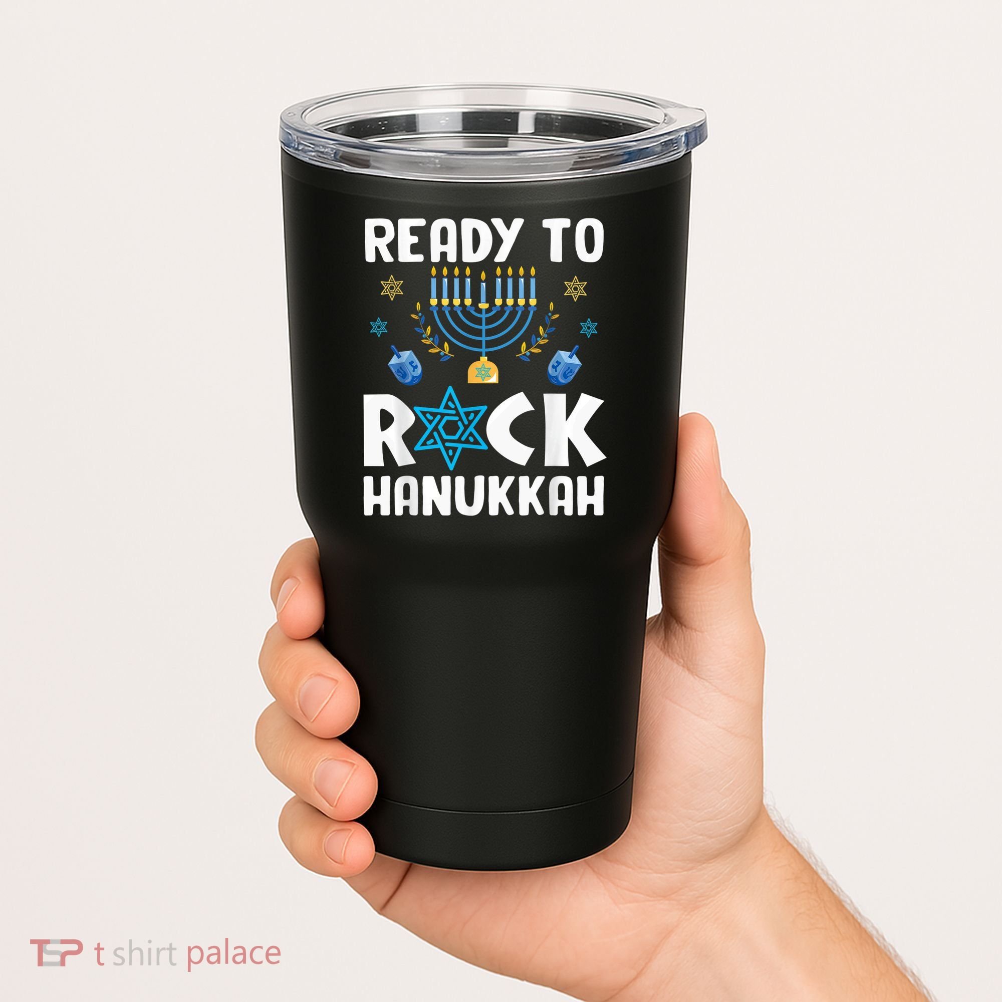 Ready To Rock Hanukkah Pajamas Chanukah Tumbler