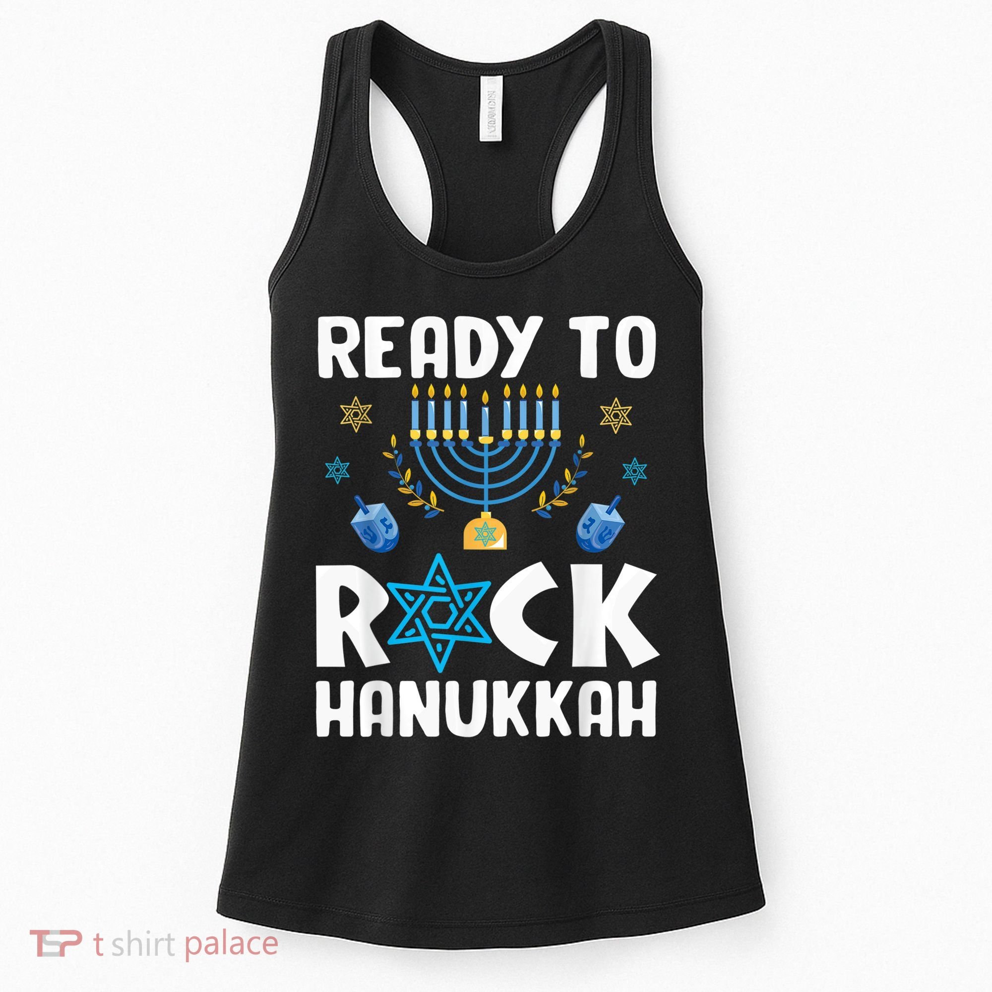 Ready To Rock Hanukkah Pajamas Chanukah Women's Tank Top