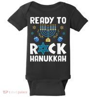 Ready To Rock Hanukkah Pajamas Chanukah Baby Bodysuit thumb 0