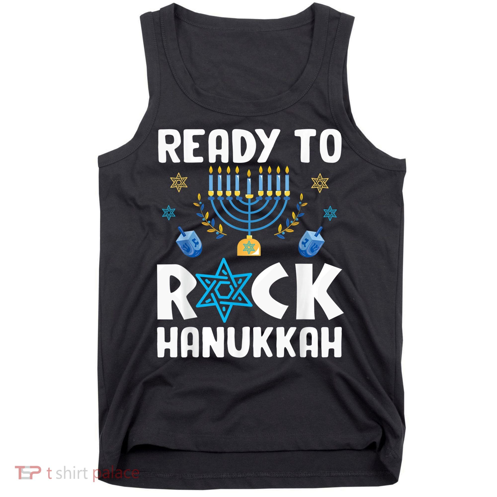 Ready To Rock Hanukkah Pajamas Chanukah Tank Top