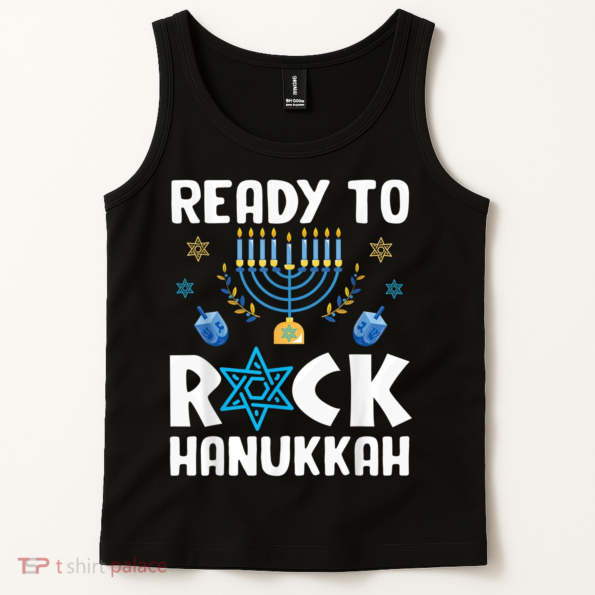 Ready To Rock Hanukkah Pajamas Chanukah Tank Top