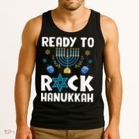 Ready To Rock Hanukkah Pajamas Chanukah Tank Top thumb 3