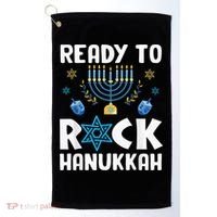 Ready To Rock Hanukkah Pajamas Chanukah Golf Towel thumb 0