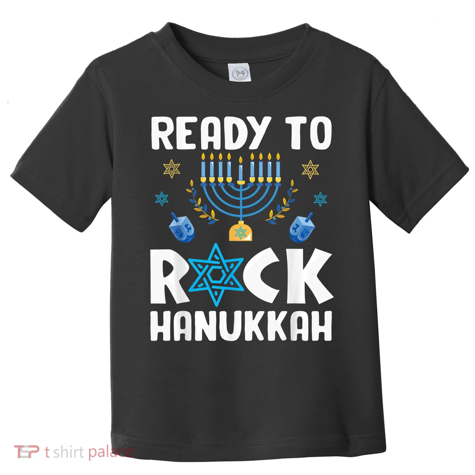 Ready To Rock Hanukkah Pajamas Chanukah Toddler T-Shirt