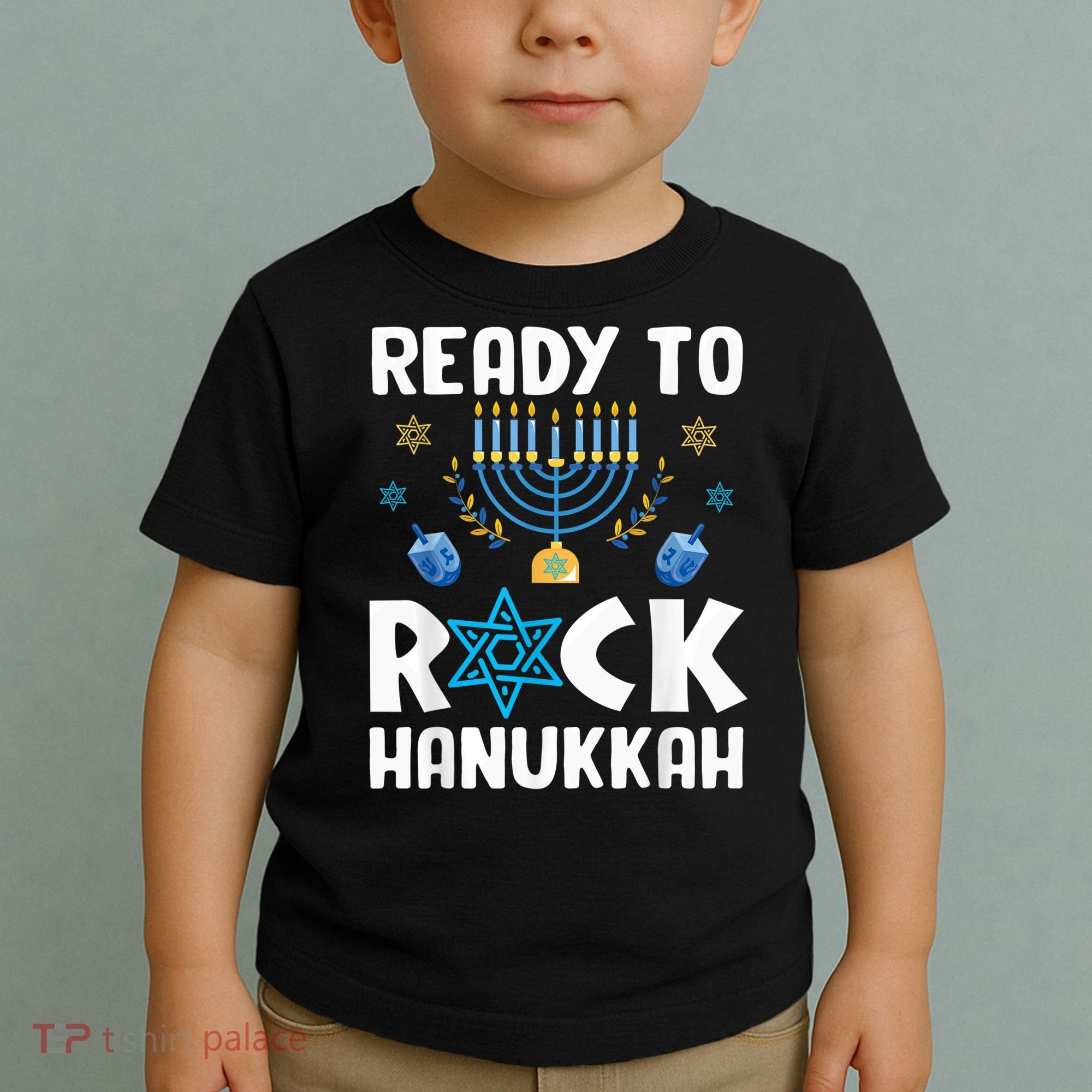 Ready To Rock Hanukkah Pajamas Chanukah Toddler T-Shirt