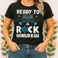 Ready To Rock Hanukkah Pajamas Chanukah Women's T-Shirt thumb 2