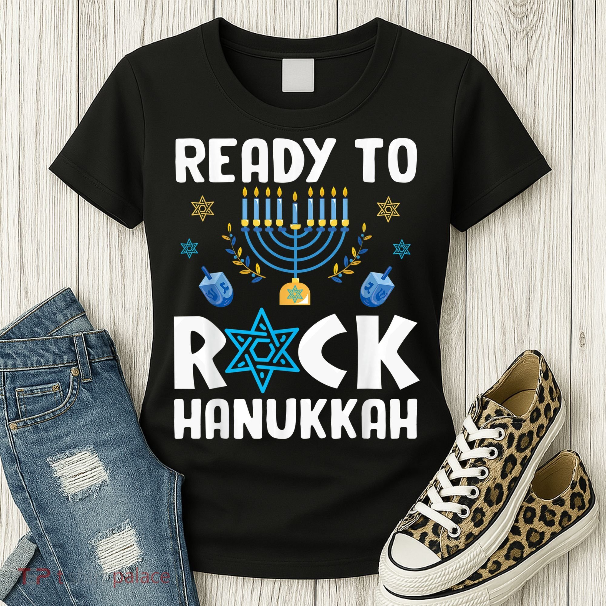 Ready To Rock Hanukkah Pajamas Chanukah Women's T-Shirt