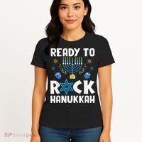 Ready To Rock Hanukkah Pajamas Chanukah Women's T-Shirt thumb 4
